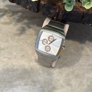 Ted Baker Silver Watch with Minimalist Design